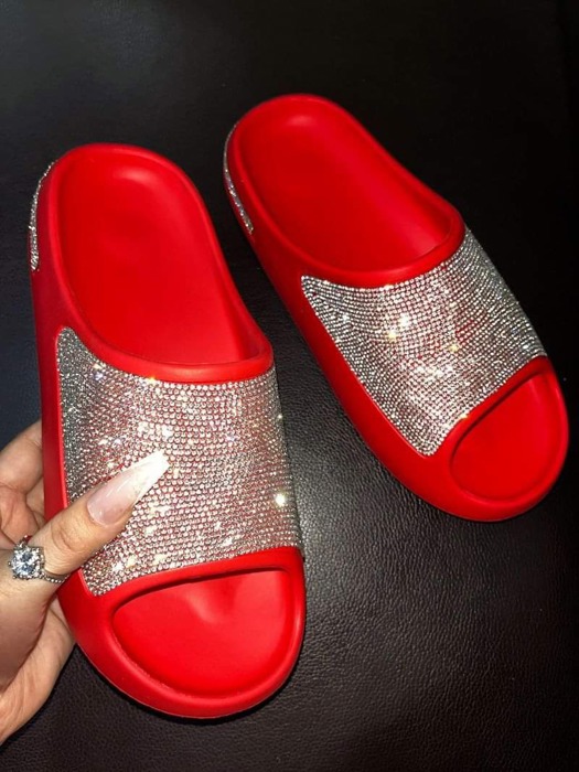 BLING Rhinestone Cloud Slides!!