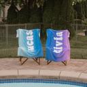  Personalized Beach Towel with Name, Packable Towel