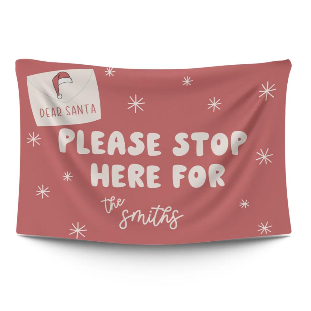 Dear Santa Personalized - Personalized Wall Banner