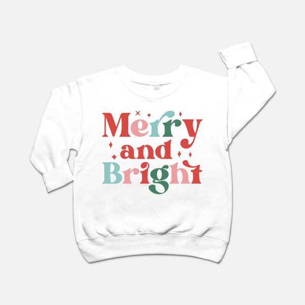 Merry & Bright Retro Toddler Sweatshirt