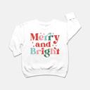  Merry & Bright Retro Toddler Sweatshirt