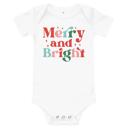  Merry & Bright Retro Baby Bodysuit