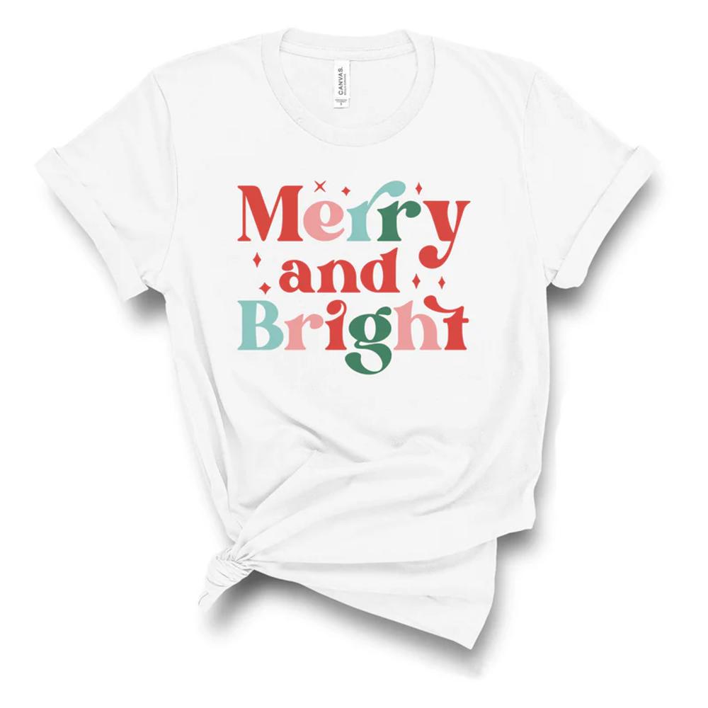 Merry & Bright Retro Youth Tee