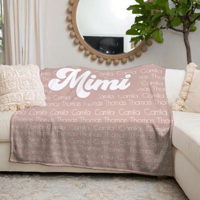 Grandma/Mom/Mimi Personalized Blanket