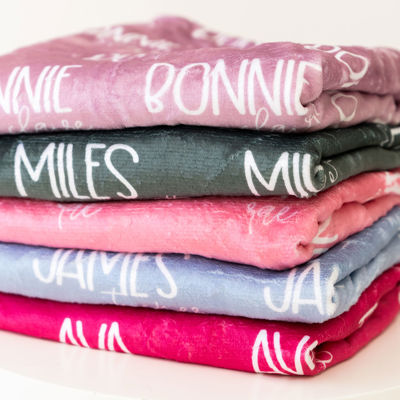Custom Name Blanket Font Duo - 50 x 60