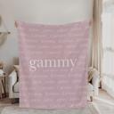  Minky 30" x 40" Personalized Nana Blanket with Grandchildren Names - Custom Family Throw Blanket 