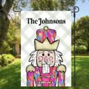 Double Sided Garden Flag 12" x 18"  Personalized Garden Flag - Festive Nutcracker