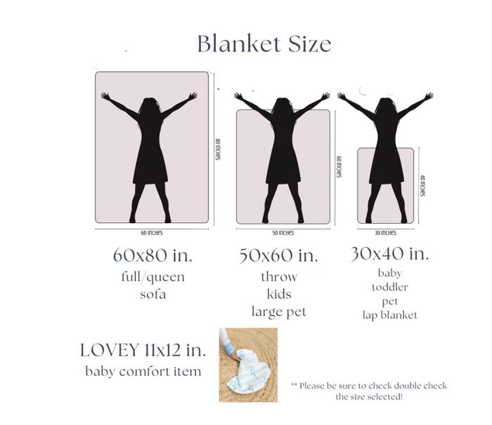 Patriotic Personalized Red, White, Blue Blanket 