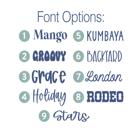 50x60 Minky Blanket Design 2 Patriotic Personalized Red, White, Blue Blanket 