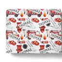 60x80 Sherpa Other Personalized Fireman Truck Blanket