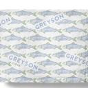 30x40 Minky Minky Personalized Fish Blanket