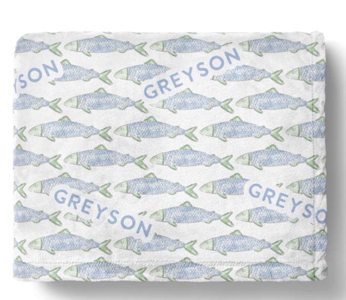 Personalized Fish Blanket