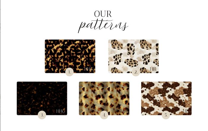 Monogrammed Animal Print Desk Mats - 4 sizes