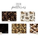 Design 5 - 14" x 24"  Monogrammed Animal Print Desk Mats - 4 sizes
