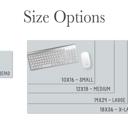 Design 1 - 18” x 36" Personalized Desk Mat  - Cabana Stripes