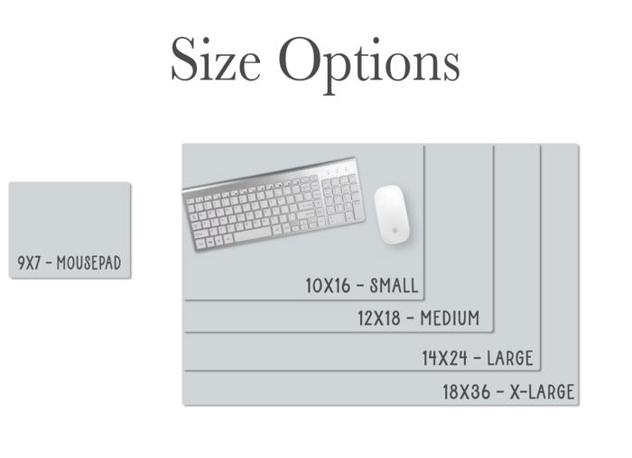 Personalized Desk Mat  - Cabana Stripes