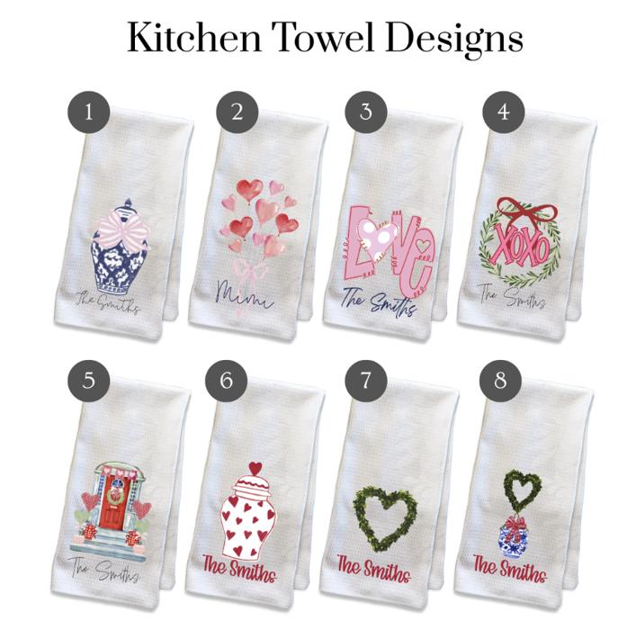 Personalized Valentine Towels
