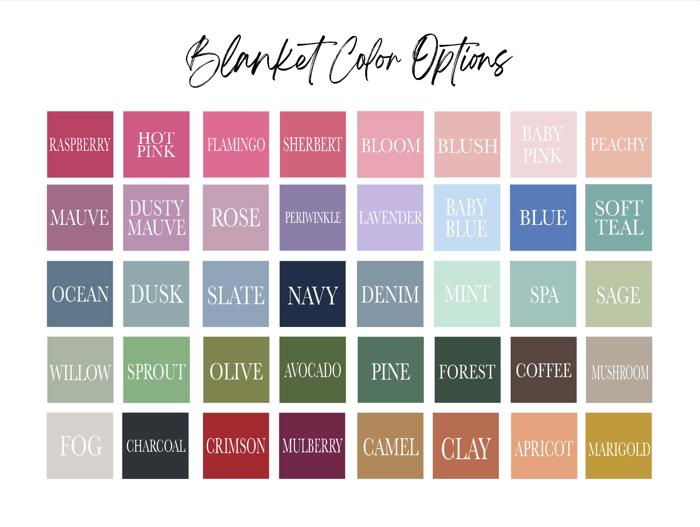 Personalized Name Blanket - Font Duo