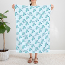  Personalized Turtle Blanket - Soft Minky