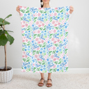  Personalized Floral Blanket