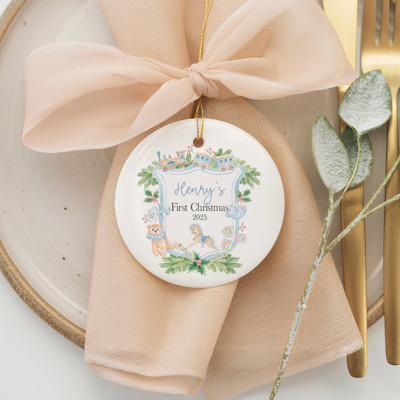 Baby First Ornament Personalized