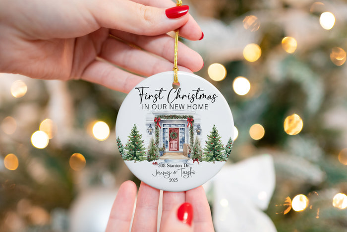 Custom First Christmas Home Ornament