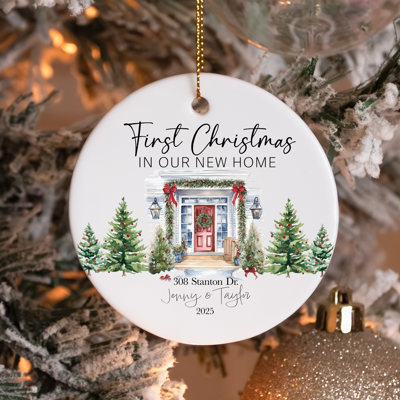 Custom First Christmas Home Ornament