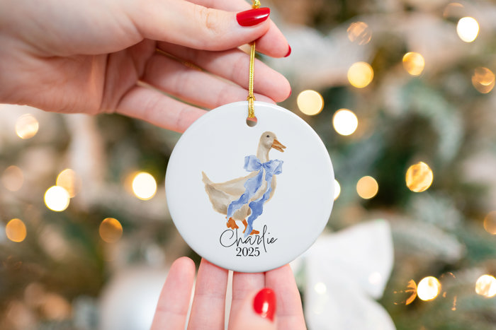 Baby First Christmas Ornament - Blue Duck Coquette