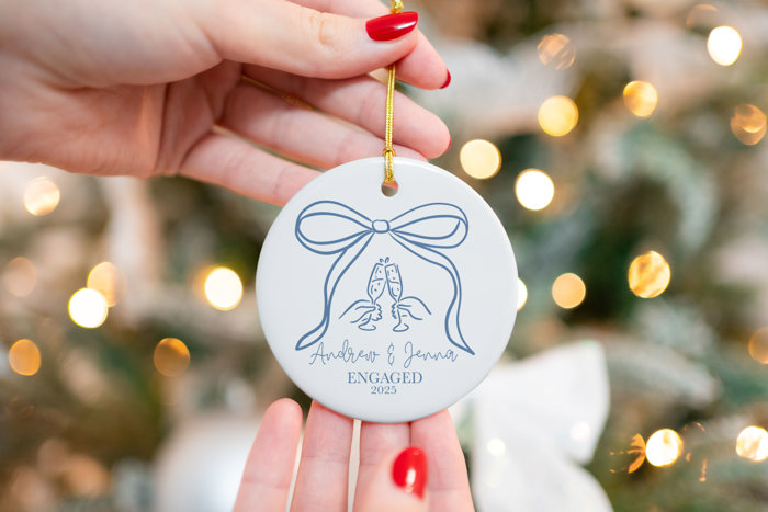 Personalized Just Married Ornament