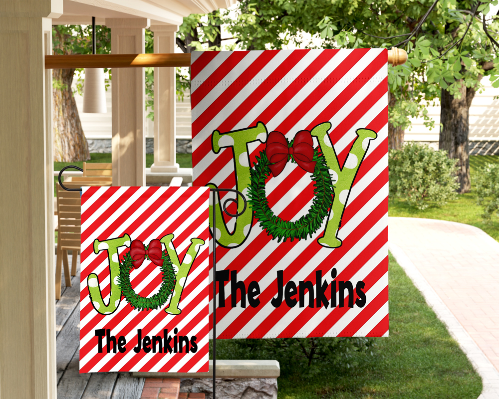 Christmas Garden Flag - Holiday Joy