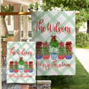  Personalized  Flags - Christmas Topiairy Set 