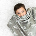  Minky Name Throw Blanket