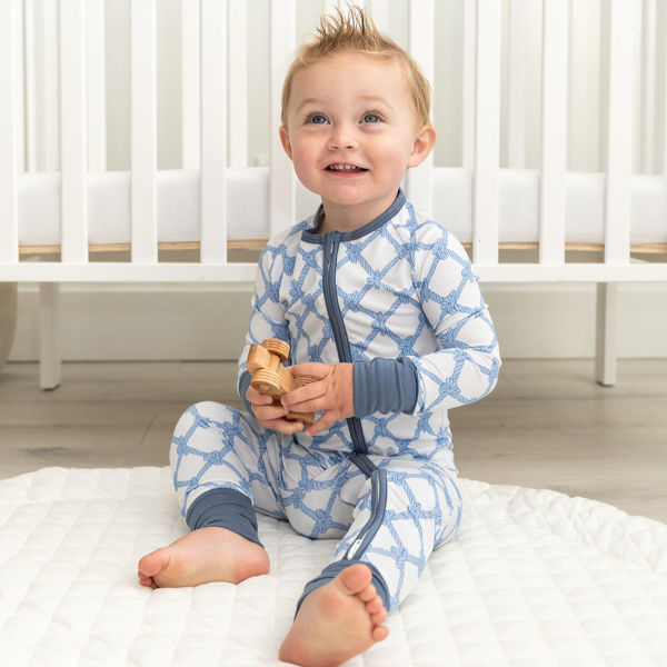 Bamboo Baby Pajamas - Nautical Knots