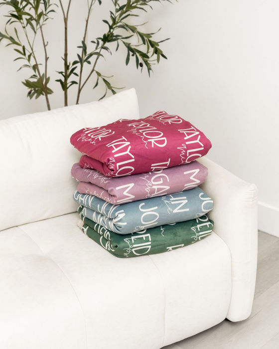 Personalized Blanket - Kids Name Blanket, Baby Blanket