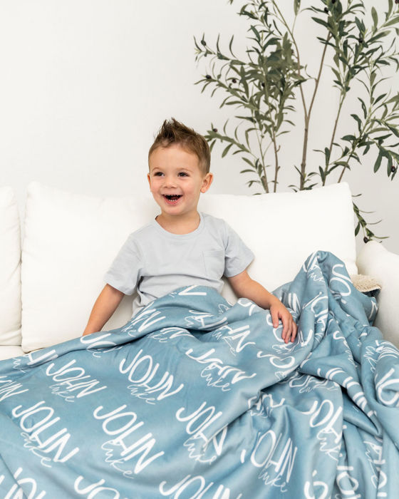 Personalized Blanket - Kids Name Blanket, Baby Blanket
