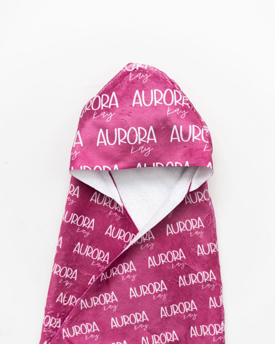 Personalized Toddler Hooded Bath Wrap - 24" x 48"