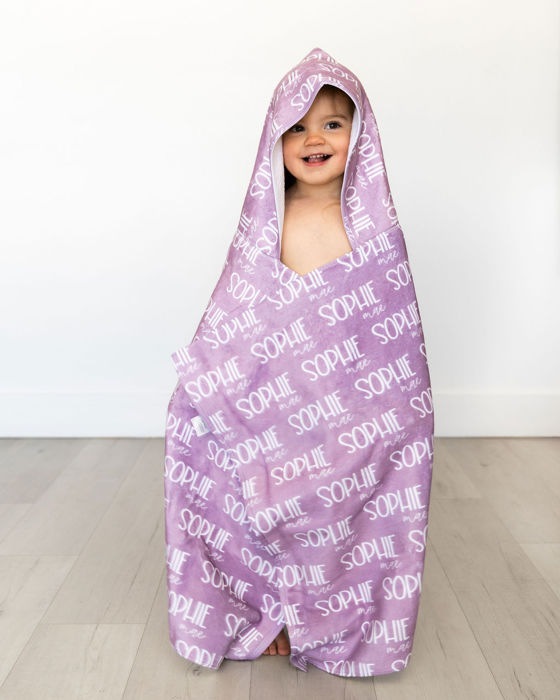 Personalized Toddler Hooded Bath Wrap - 24" x 48"