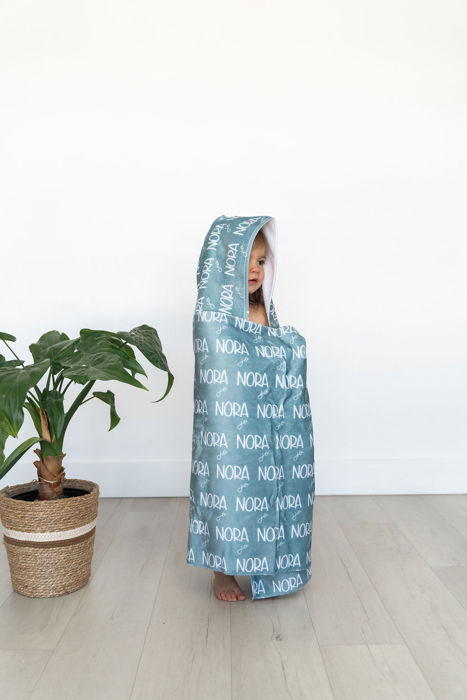 Personalized Toddler Hooded Bath Wrap - 24" x 48"