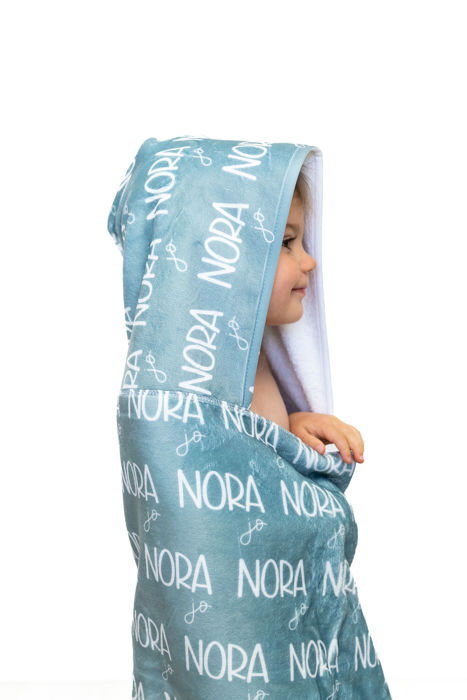 Personalized Toddler Hooded Bath Wrap - 24" x 48"