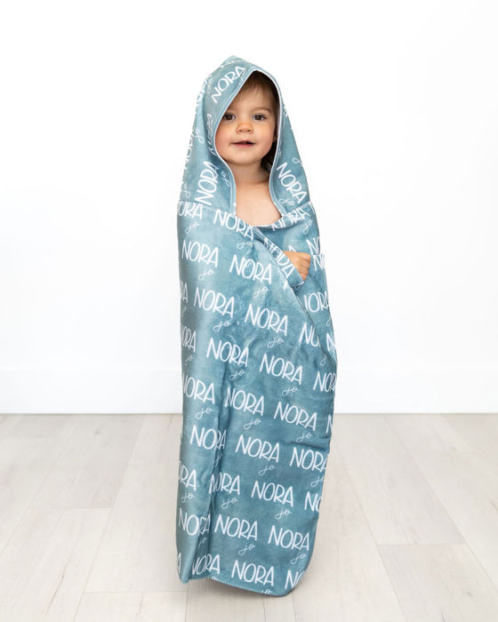 Personalized Toddler Hooded Bath Wrap - 24" x 48"