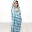  Personalized Toddler Hooded Bath Wrap - 24" x 48"