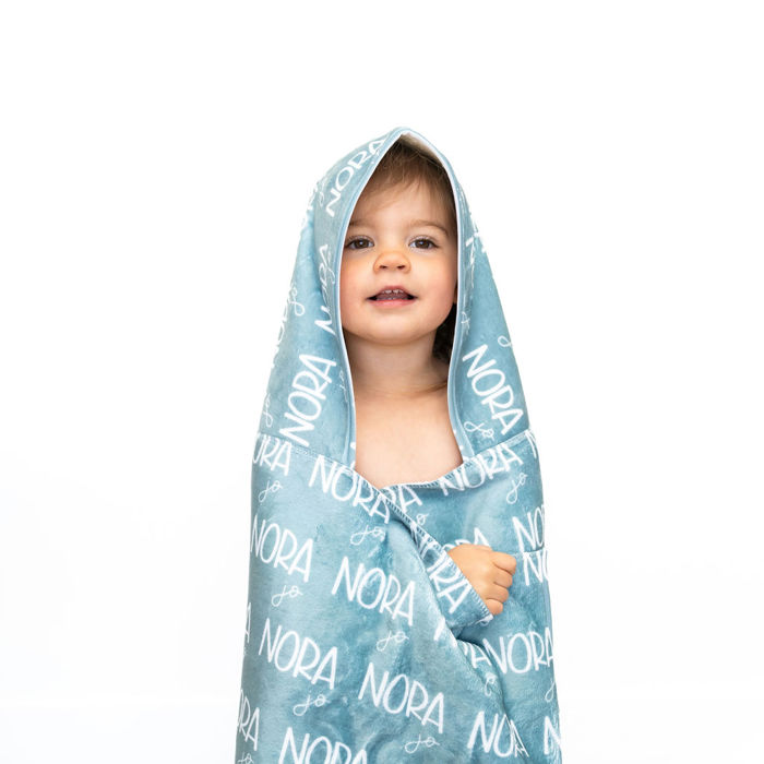 Personalized Toddler Hooded Bath Wrap - 24" x 48"