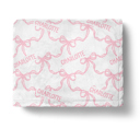  Personalized Pink Bow Blanket