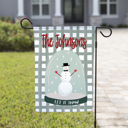  Personalized Garden Flag - Christmas Snowglobe Double Sided