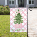  Personalized  Garden Flag  - Christmas Chinoiserie Pastel