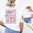  God Bless the USA Summer Patriotic T-Shirt