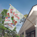 Personalized  Flags - Christmas Topiairy Set 