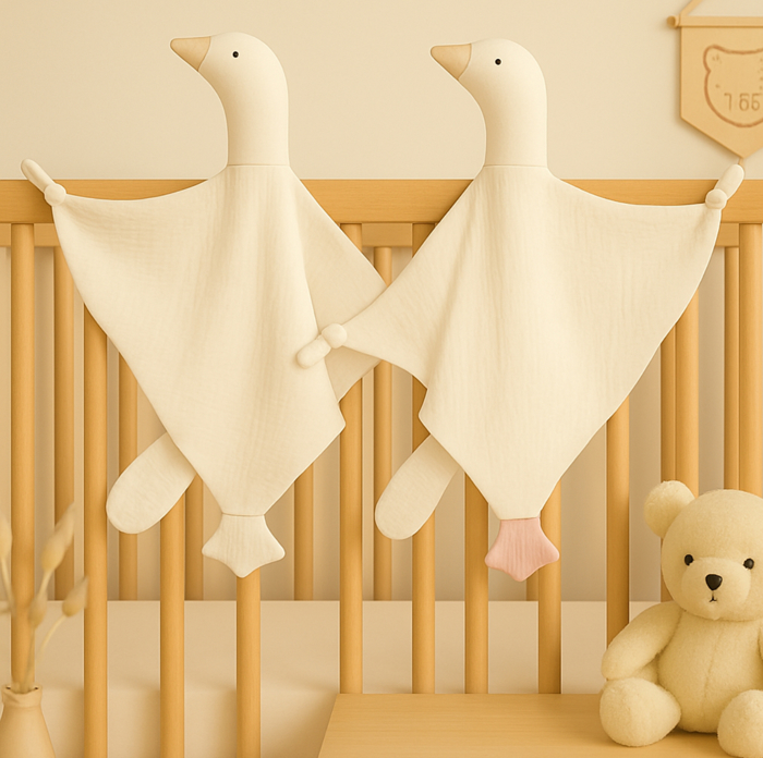 Goose Muslin Lovey-  Set of Two Bundle
