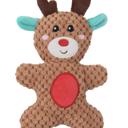 Animal Christmas Pet Toys - Reindeer, Santa, Gingerbread Man, and Donut Plush Squeaky Dog Toy