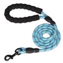 Teal Reflective Dog Leash with Comfortable Padded Handle 